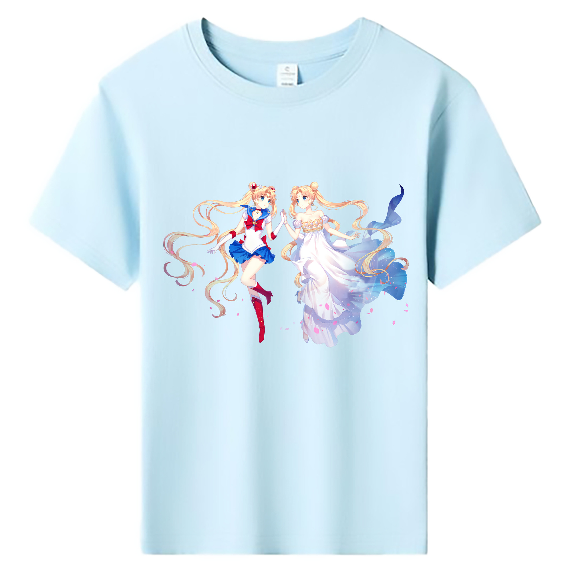 （画像用） 美少女戦士セーラームーン 月野 うさぎ つきの うさぎ Sailor Moon Tsukino Usagi 綿100％キッズTシャツ（フロントプリント）